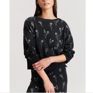 Current/Elliott Open Back Sweatshirt In Tulip Size 2- Medium